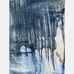 Abstract Blue And White No3 By Kathleen Rhee, Australia,2020 (76 X 51)