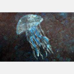 Jelly Fish NÂ°3 By Lele De Bonis, Italy,2021 (110 X 100)