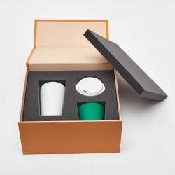 Louis Vuitton White/Green Monogram Coffee Cup 
