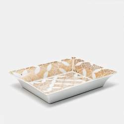 Louis Vuitton White/Gold Constellation Change Tray