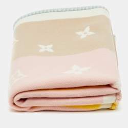 Pre Owned Louis Vuitton Multicolor Meli-Melo Plaid Wool Blanket