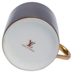 Louis Vuitton Porcelain Espresso Cup & Saucer Set Of Three
