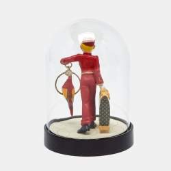 Pre Owned Louis Vuitton Glass Porter Bell Boy Snow Globe