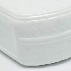 مملوكة مسبقًا Louis Vuitton Petite Boite Chapeau Vase White Monogram Porcelain