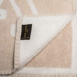 Louis Vuitton Cream Monogram Patterned Beach Towel Louis Vuitton | TLC