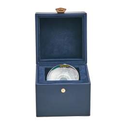 Louis Vuitton Grey Stainless Steel Time Zone Table Clock Q5Q000