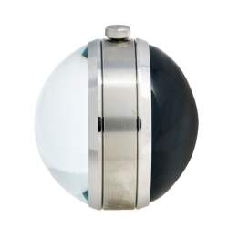 Louis Vuitton Grey Stainless Steel Time Zone Table Clock Q5Q000