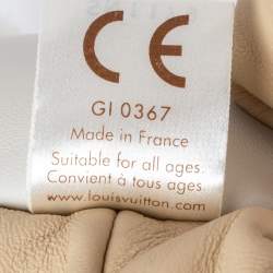 Louis Vuitton Beige/White Leather and Monogram Canvas Doudou Lewis Toy