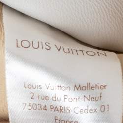 Louis Vuitton Beige/White Leather and Monogram Canvas Doudou Lewis Toy