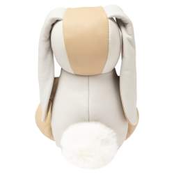 Louis Vuitton Beige/White Leather and Monogram Canvas Doudou Lewis Toy