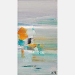 La Mer Et Les Dunes By Lydie Massou, France,2021 (40 X 40)