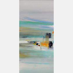 La Mer Et Les Dunes By Lydie Massou, France,2021 (40 X 40)
