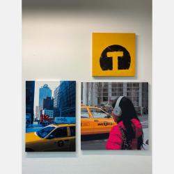 New York Taxi By Marco Barberio, Italy,2020 (60 X 60)