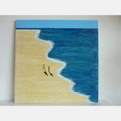 On The Beach. By Marcos Zrihen, Spain,2021 (80 X 80)