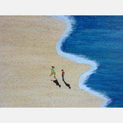 On The Beach. By Marcos Zrihen, Spain,2021 (80 X 80)