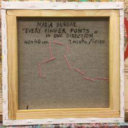 Every Finger Points In One Direction By Maria Burgaz, Spain,2020 (40 X 40)