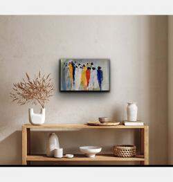 Foule Abstraite By Marie Rouach, Israel,2024 (40 X 60)