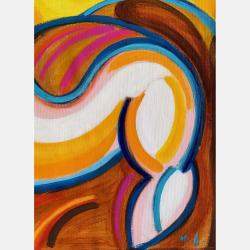 Horses In The Sunset By Mercedes Lagunas, Spain,2024 (55 X 110)