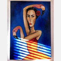 Flamenco-Flamingo By Mikhail Baranovskiy, Israel,2022 (100 X 70)