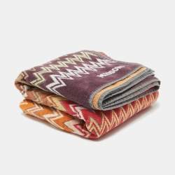Missoni Home Multicolor Chevron Terry Cotton Bath Towel  