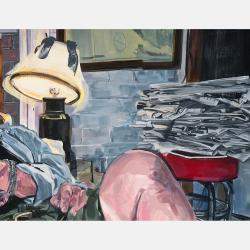 Reclining Man By Mitchell Villa, Canada,2017 (121.92 X 152.4)