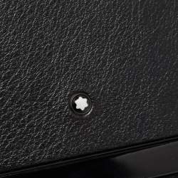 Montblanc Black Leather and Wood Letter Rack