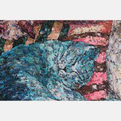 Cats On The Striped Pillows By Nadezda Stupina, Norway,2008 (100 X 80)