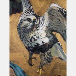 Madchen Und Ein Falke By Oleksii Gnievyshev, Germany,2021 (80 X 80)