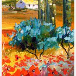 Summer In The Mountains By Olha Darchuk, Ukraine,2019 (50 X 50)