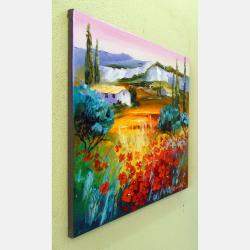Summer In The Mountains By Olha Darchuk, Ukraine,2019 (50 X 50)
