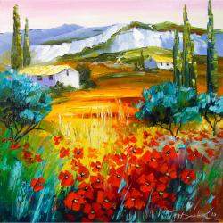 Summer In The Mountains By Olha Darchuk, Ukraine,2019 (50 X 50)
