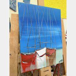 Le Temps Qui Passe... (Esprit Voile) By Olivier Messas, France,2023 (40 X 30)