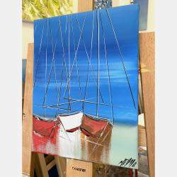 Le Temps Qui Passe... (Esprit Voile) By Olivier Messas, France,2023 (40 X 30)
