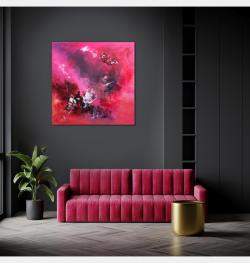 Fuchsia Heaven By Paresh Nrshinga, United Kingdom Of Great Britain And Northern Ireland,2020 (100 X 100)
