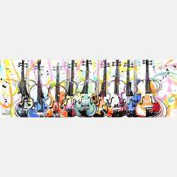 Variations For Pop Violins By Patrick Cornee, France,2023 (40 X 120)