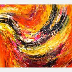 Fire Wave Xxl 1 By Peter Nottrott, Germany,2020 (100 X 200)