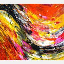 Fire Wave Xxl 1 By Peter Nottrott, Germany,2020 (100 X 200)