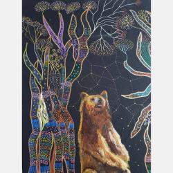Meditation De L'Ours Iii By Philippe Abril, France,2023 (46 X 33)