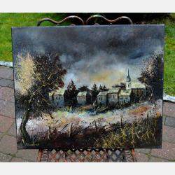 Village Ardennais By Pol Ledent, Belgium,2018 (50 X 60)