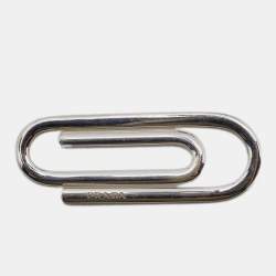 Prada Sterling Silver Paperclip Motif Money Clip