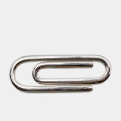 Prada Sterling Silver Paperclip Motif Money Clip