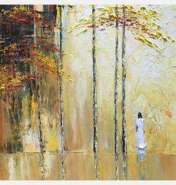 Old Dormitory In Fall By Quan Le, Vietnam,2022 (90 X 150)