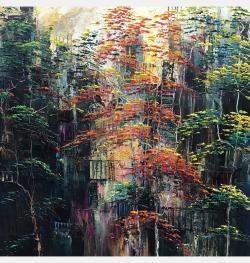 Old Dormitory In Fall By Quan Le, Vietnam,2022 (90 X 150)