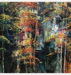 Old Dormitory In Fall By Quan Le, Vietnam,2022 (90 X 150)