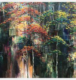 Old Dormitory In Fall By Quan Le, Vietnam,2022 (90 X 150)