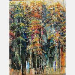 Old Dormitory In Fall By Quan Le, Vietnam,2022 (90 X 150)