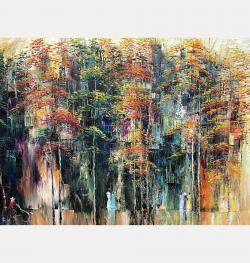Old Dormitory In Fall By Quan Le, Vietnam,2022 (90 X 150)