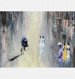 School Season By Quan Le, Vietnam,2023 (120 X 120)