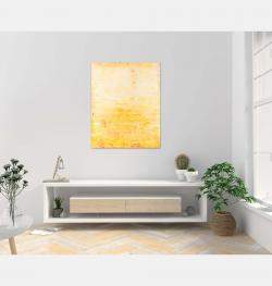 Yellow Abstract Painting Nt138 By Radek Smach, Czechia,2023 (100 X 80)