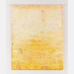 Yellow Abstract Painting Nt138 By Radek Smach, Czechia,2023 (100 X 80)